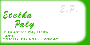 etelka paly business card