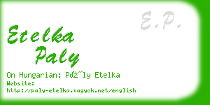 etelka paly business card